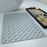 Silicone Massage Anti-slip Mat with Suction Cups - Shower Foot Pad for Bathroom, PVC Floor Mat for Shower, Bath, and Toilet