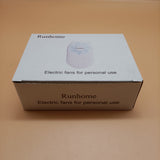Runhome Portable Mini Electric Fan - White, Perfect for Personal Use