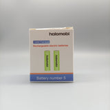 halomobi Rechargeable electric batteries, 500mAh, small size, large capacity, stable and reliable power supply, suitable for handle, remote control