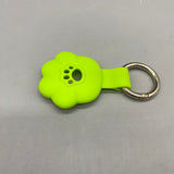 FAINDMOO Protective cases for use wth wireless electronic devices for locating and tracking personal objects, Cat Paw Design, Fits 2.5cm Collar, Silicone, Shock-Resistant, 6.5x3.5cm, Green