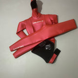 TRUDIVE 2-Piece Separable Diving Wetsuit - Jacket & Pants in Vibrant Red