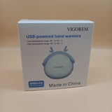 VIGOREM USB-powered hand warmers,Long-lasting comfortable warmth, anytime, anywhere to warm your hands