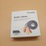 Jozzai Audio Cables, Premium Copper Conductor, Environmentally Friendly PVC, 1.5 Meters