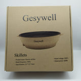 Gesywell Skillets,Non-stick electric frying pan saves time and makes delicious sandwiches and hash browns easy