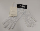 VISKEY Women Short Elegant Lace Gloves for Evening Wedding Tea Party
