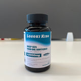Losoki Kids Protein Supplements for Animals - Deep Sea Fish Oil Softgels, Natural Omega-3, 420mg, 50 Softgels