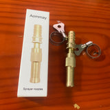 Aommay Sprayer nozzles for garden hoses,Heavy-Duty Metal Garden Hose Nozzle, 8 Adjustable Spray Patterns, 1.5x1.5x8.4cm, Ergonomic and Leak-Proof Design for Gardening and Outdoor Cleaning