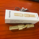 Aommay Sprayer nozzles for garden hoses,Heavy-Duty Metal Garden Hose Nozzle, 8 Adjustable Spray Patterns, 1.5x1.5x8.4cm, Ergonomic and Leak-Proof Design for Gardening and Outdoor Cleaning