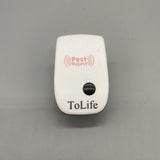 ToLife Ultrasonic Mosquito Repeller - Compact White Device, 4 x 9 x 3 cm