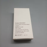 nurzat ell phone battery chargers,10000mAh, white, portable charging for iphone and android phones and other devices
