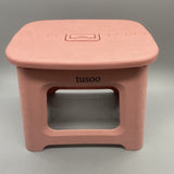 Tusoo Fishing Stool - Durable Plastic, Compact Design, 9.3 x 7.5 x 7.9 Inches, Pink