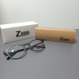 ZEEE Eyeglasses-Wooden Grain Frame - Non-Prescription Eyewear