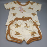 SoftCloud Infant wear, bear print, cute shades, gentle and breathable (size 2T)