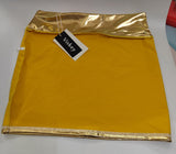 VISKEY Women's Shiny Metallic Mini Skirts for Party Clubwear