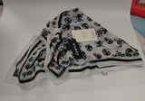 VISKEY Womens Scarf Lightweight Skull Print Scarf