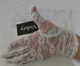 VISKEY Women Short Elegant Lace Gloves for Evening Wedding Tea Party