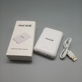nurzat ell phone battery chargers,10000mAh, white, portable charging for iphone and android phones and other devices