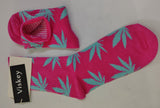 VISKEY Weed Leaf Printed Cotton Socks Unisex Novelty Casual Sports Socks for Women Men