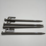 Lushly Metal tent pegs, sturdy and stable, rust and corrosion resistant, best choice for fixing tents
