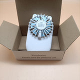 Runhome Portable Mini Electric Fan - White, Perfect for Personal Use