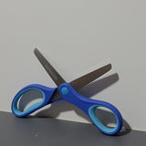 Rotbackmin Children's Scissors - Safe and Easy-to-Use Blue Handled Scissors (One Piece)