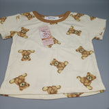SoftCloud Infant wear, bear print, cute shades, gentle and breathable (size 2T)