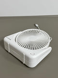 LuniosisL Portable Electric Fans for Personal Use Tabletop Air Circulator Fan, Small, White – Quiet Personal Fan for Home or Office, 3 Speeds, regular