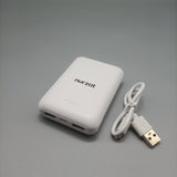 nurzat ell phone battery chargers,10000mAh, white, portable charging for iphone and android phones and other devices
