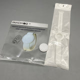 FAINDMOOEleclronic devices for locaing and tracking people using cellar communicaton networks, 14" White Silicone Band with ABS Locator, Cell Network Tracking Device, Real-Time Location via App