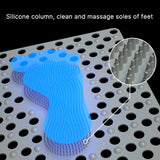Silicone Massage Anti-slip Mat with Suction Cups - Shower Foot Pad for Bathroom, PVC Floor Mat for Shower, Bath, and Toilet