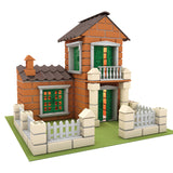 Mason Craftsman Handmade DIY Mini House Building Villa - Realistic Mini Brick Assembly Toy for Children to Build and Play