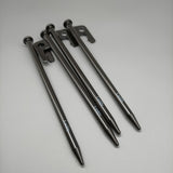 Lushly Metal tent pegs, sturdy and stable, rust and corrosion resistant, best choice for fixing tents
