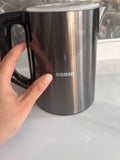 ORMEO Electric Kettle, 1.7L Large Capacity, 1500W Fast Boil, Double-Layer Anti-Scald Design, 316L Stainless Steel Inner Tank