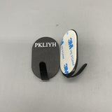 PKLIYH Metal Garment Hooks, Carbon Steel, Adhesive Installation, Simple Modern Style, 1-3kg Capacity, Set of 2
