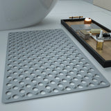 Silicone Massage Anti-slip Mat with Suction Cups - Shower Foot Pad for Bathroom, PVC Floor Mat for Shower, Bath, and Toilet