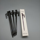 Lushly Metal tent pegs, sturdy and stable, rust and corrosion resistant, best choice for fixing tents
