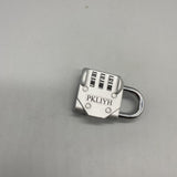 PKLIYH Silver Metal Combination Lock for Doors, Password Protected