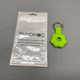 FAINDMOO Protective cases for use wth wireless electronic devices for locating and tracking personal objects, Cat Paw Design, Fits 2.5cm Collar, Silicone, Shock-Resistant, 6.5x3.5cm, Green