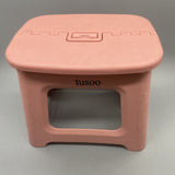 Tusoo Fishing Stool - Durable Plastic, Compact Design, 9.3 x 7.5 x 7.9 Inches, Pink