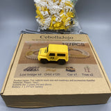 CebollaJojo Toy Vehicle Track Set with Flexible Tracks and Accessories - DIY Building, Alloy Construction Vehicles, Educational Playset for Kids