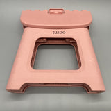 Tusoo Fishing Stool - Durable Plastic, Compact Design, 9.3 x 7.5 x 7.9 Inches, Pink
