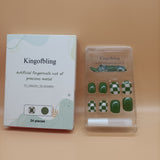 Kingofbling Artificial fingernails not of precious metal,Easy to wear, unique fingertip style