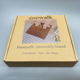 Coowalk Electrically Heated Footmuffs, 380x380mm, 220V, 24W, 50Hz, Brown, with Temperature Adjustment