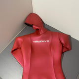 TRUDIVE 2-Piece Separable Diving Wetsuit - Jacket & Pants in Vibrant Red