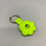 FAINDMOO Protective cases for use wth wireless electronic devices for locating and tracking personal objects, Cat Paw Design, Fits 2.5cm Collar, Silicone, Shock-Resistant, 6.5x3.5cm, Green