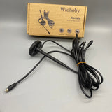 Wtohoby Aerials , Pure Copper Screw Thread, TV Plug, 25×4cm, Black