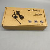Wtohoby Aerials , Pure Copper Screw Thread, TV Plug, 25×4cm, Black