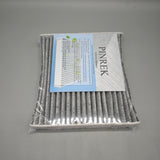 PINREK Air filtering installations – Dual Layer Activated Carbon, High Efficiency, Multi-Layer Protection, Fits Universal Car AC Systems, 21x20x3 cm