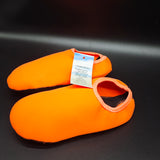 i Watershoes Aqua Shoes - Single Lycra Elastic Upper, Non-Slip Composite Sole & Lightweight Comfort Water Socks for Beach, Swimming, Snorkeling & Yoga; Ideal for Active Men, Women & Water Sports Enthusiasts; Orange, Size US 8