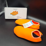i Watershoes Aqua Shoes - Single Lycra Elastic Upper, Non-Slip Composite Sole & Lightweight Comfort Water Socks for Beach, Swimming, Snorkeling & Yoga; Ideal for Active Men, Women & Water Sports Enthusiasts; Orange, Size US 8